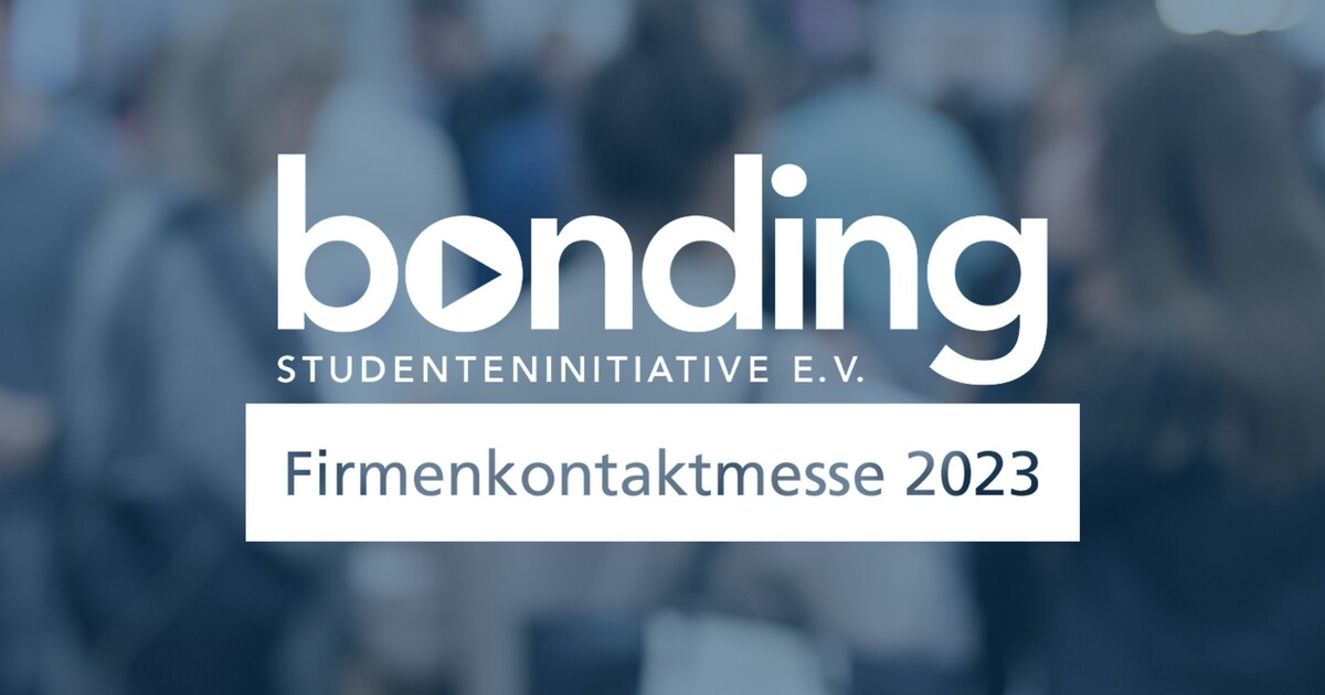Triff uns auf der bonding Firmenkontaktmesse in Karlsruhe am 18.01.2023 CAS Mitgestalter